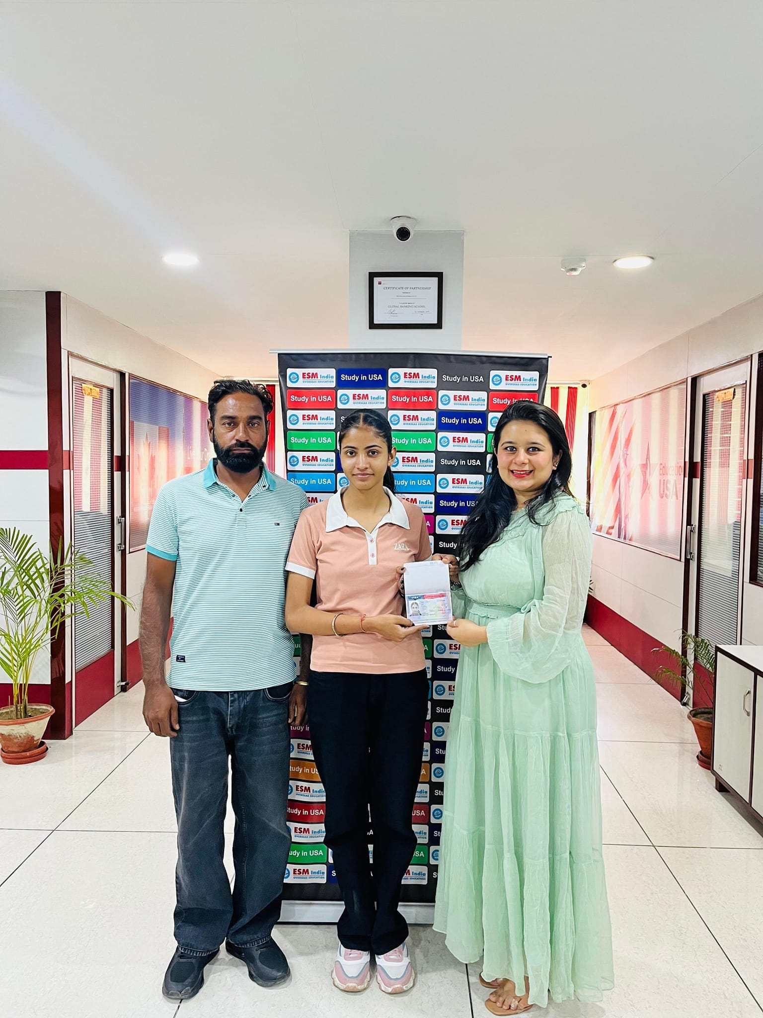 ESM Overseas team helping students with immigration process in Chandigarh