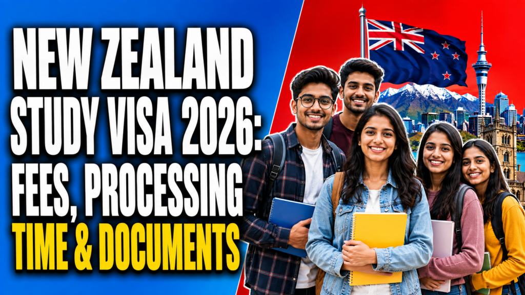 New Zealand Study Visa 2026: Fees, Processing Time & Documents